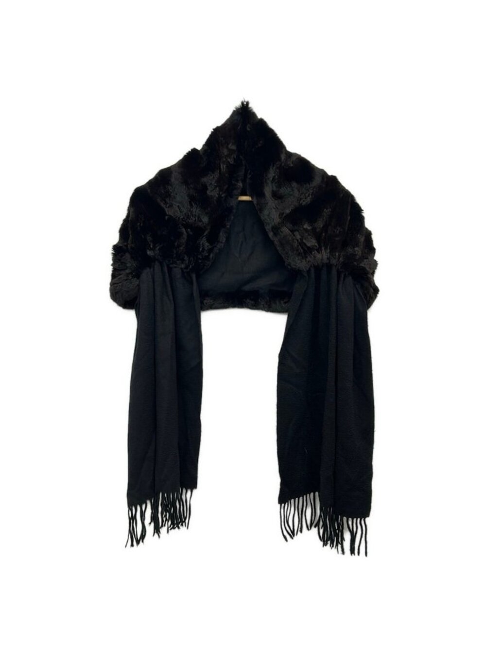 Fendi Shawl Black Cashmere Scarf
